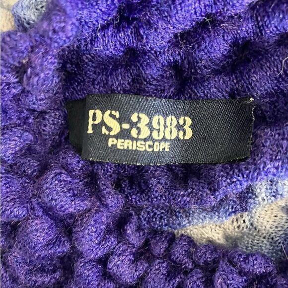 Purple White Tie-dye Crinkle Smocked Tank Top - Picture 6 of 8